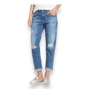 AG Adriano Goldschmied Distressed The Ex Boyfriend Slim Jeans Medium Wash Sz 26R